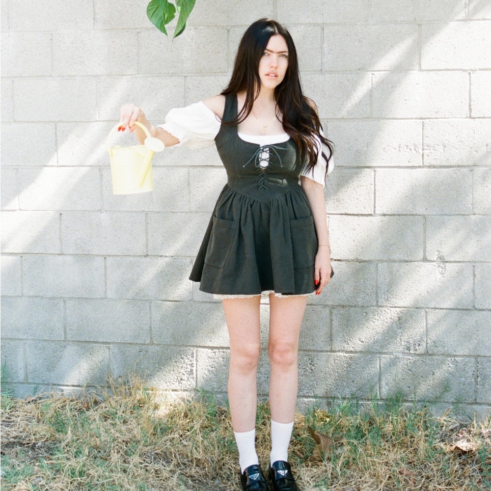 Farm chores mini dress